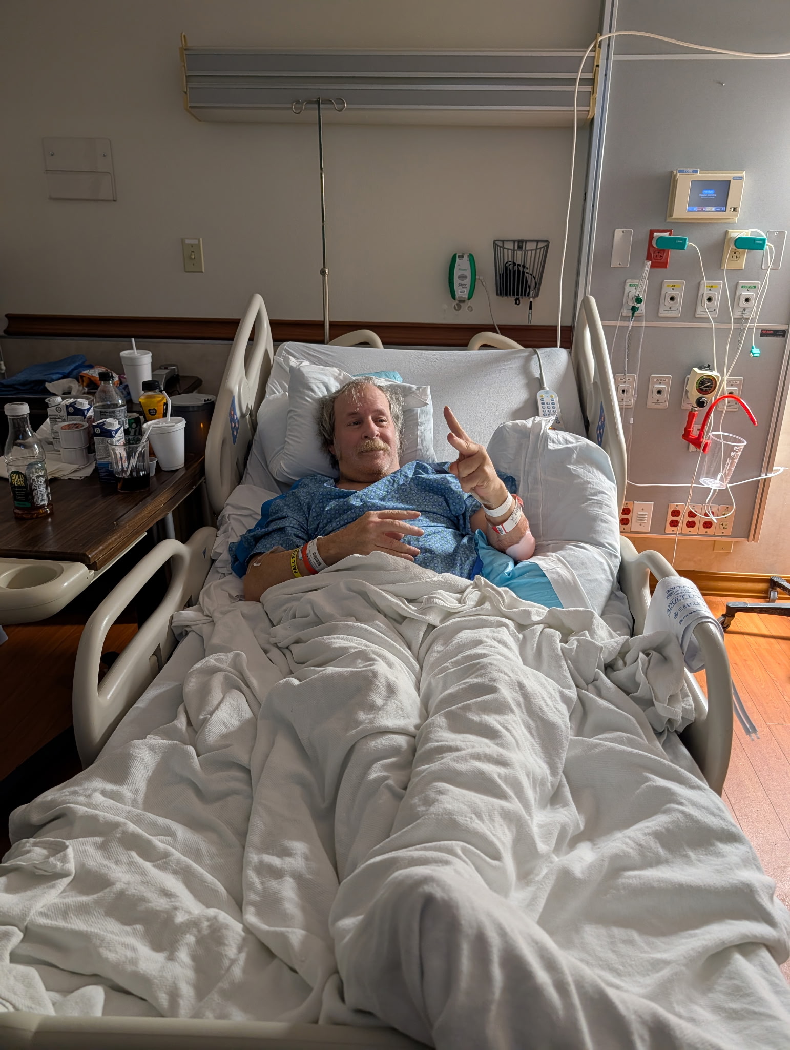 Neal during his recovery on September 13
